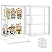Attelite Acrylic Display Cases for Collectibles 2 Pack 3 Layer Clear Display Case with Magnetic Door WallMounted Desktop Clear Showcase with 2 Adjustable Divider Storage Box for Action Figure - Image 3
