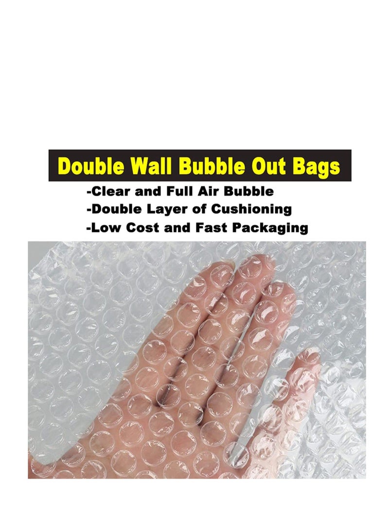 Generic Clear Bubble Out Bag and Pouches Protective Bubble Pouch Double Walled Cushioning Bags Thickening Shockproof Foam Bags for Shipping Storage and Moving  - Image 4