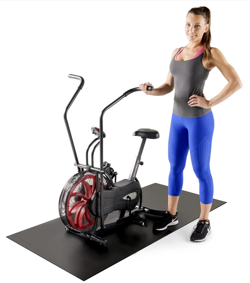 Marcy Exercise Equipment Mat, Floor Mat For Workout Equipment like Treadmill, Exercise Bike, Gym Accessories, 60 Inches long | MAT-365 Black - Image 4