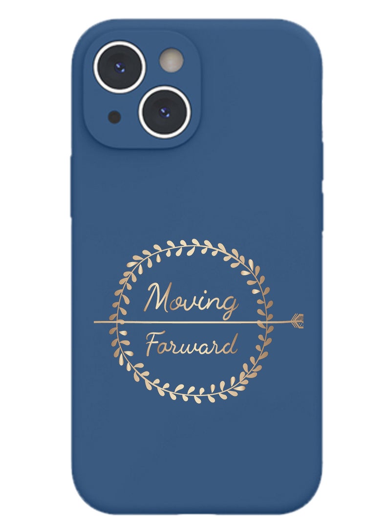 Theodor Protective Slim Fit Case Liquid Silicone Cover with Full Body Protection Anti-Scratch Shockproof Case For iPhone 13 Blue  - Music Recorder copy - Image 1