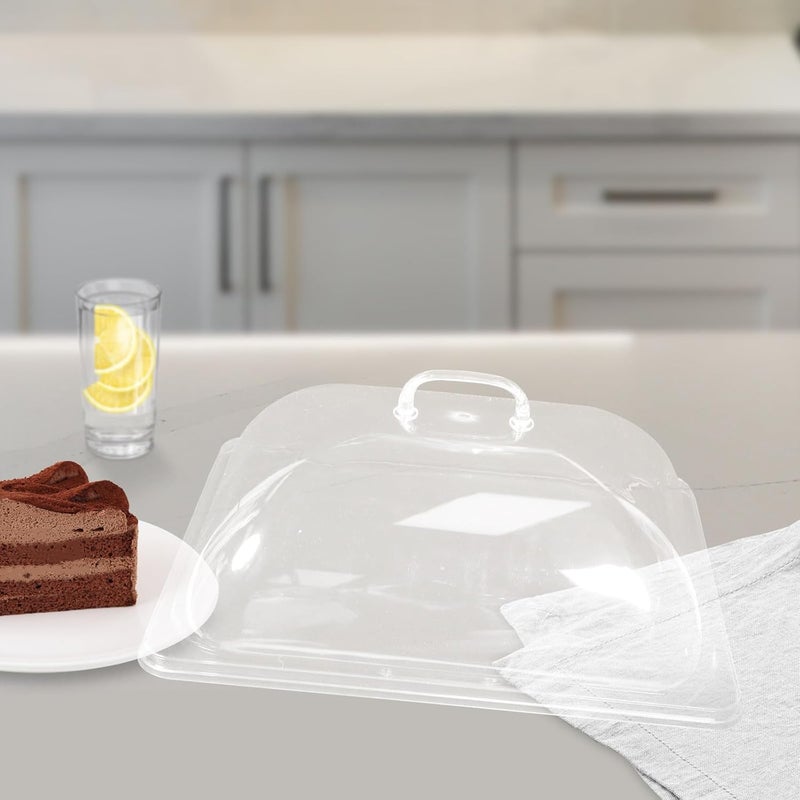 PC Acrylic Food Cover Dome 33x27cm, Dustproof Cake Dome for Home and Outdoor Food Protection, Reusable Plastic Serving Dish Lid for Dining and Parties - Image 5