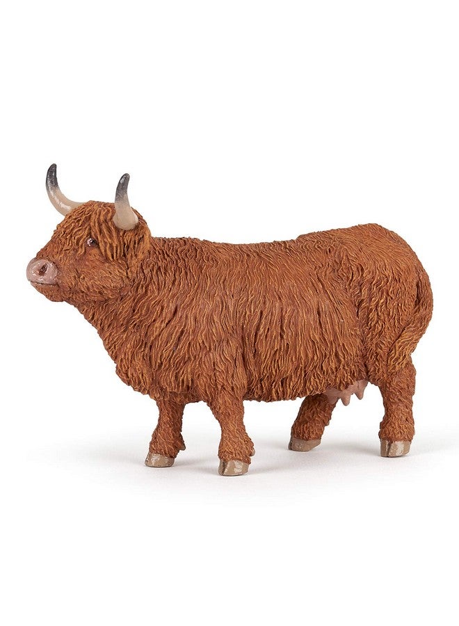 Papo PAPO - Highland Cattle - Realistic Figurine - for Ages 3+ - Farmyard Collection - Hand Painted - Highly Detailed - Durable and Educational - Gift Idea - Collectable - farm animal figurine - Image 1