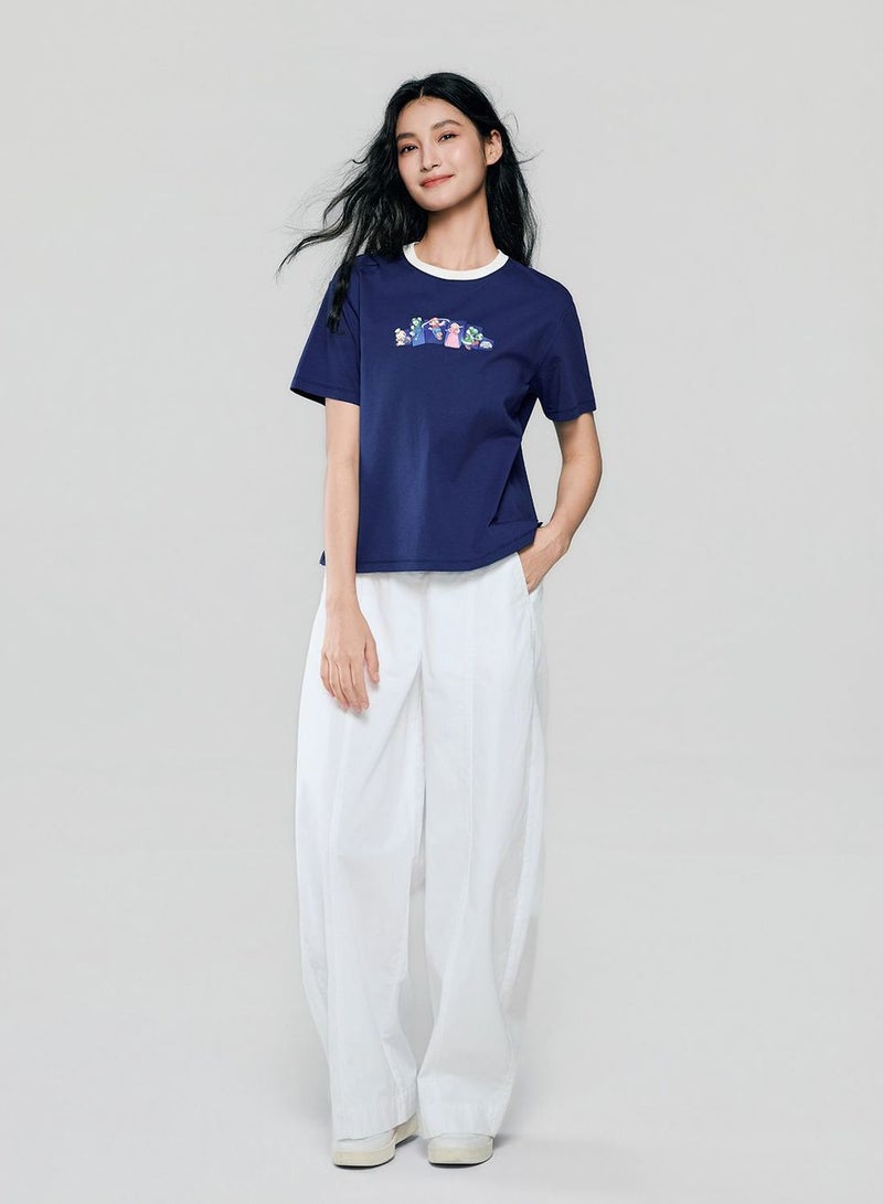 GIORDANO Women's Super Mario Print Boyfriend Tee - Image 2