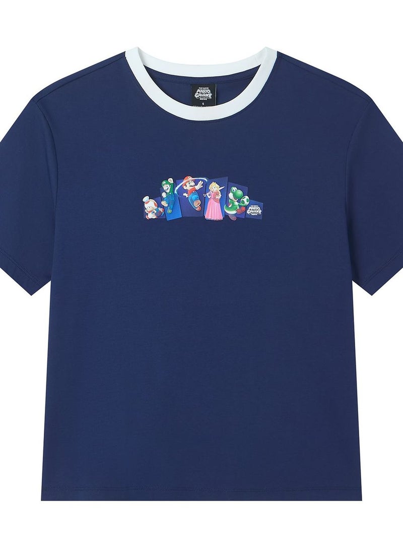 GIORDANO Women's Super Mario Print Boyfriend Tee - Image 3