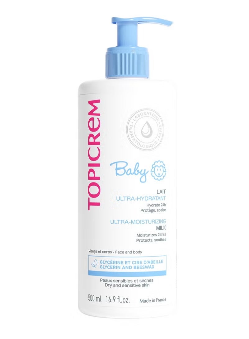 توبي كريم كريم مرطب للعناية بالبشرة الحساسة للأطفال من توبيكريم - 500 مل - Image 1