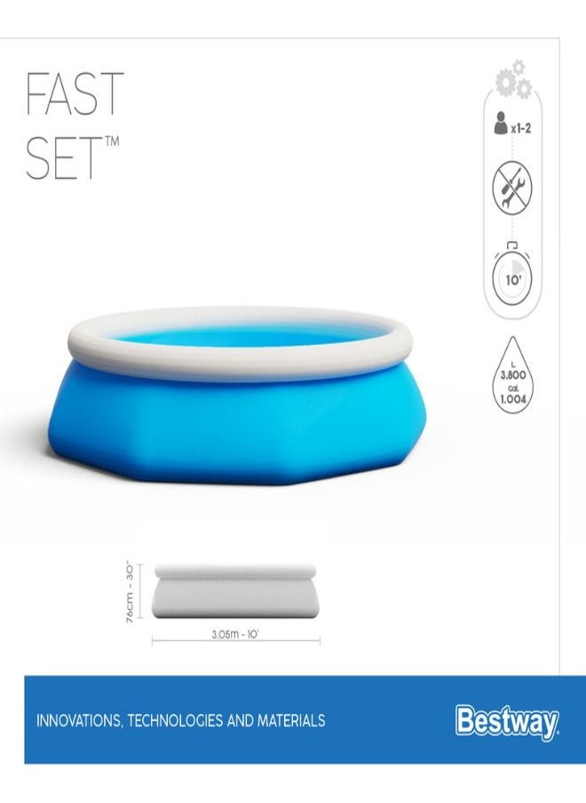 Bestway - Bestway Fast Set Pool 305X76Cm -26-57266 - Image 1