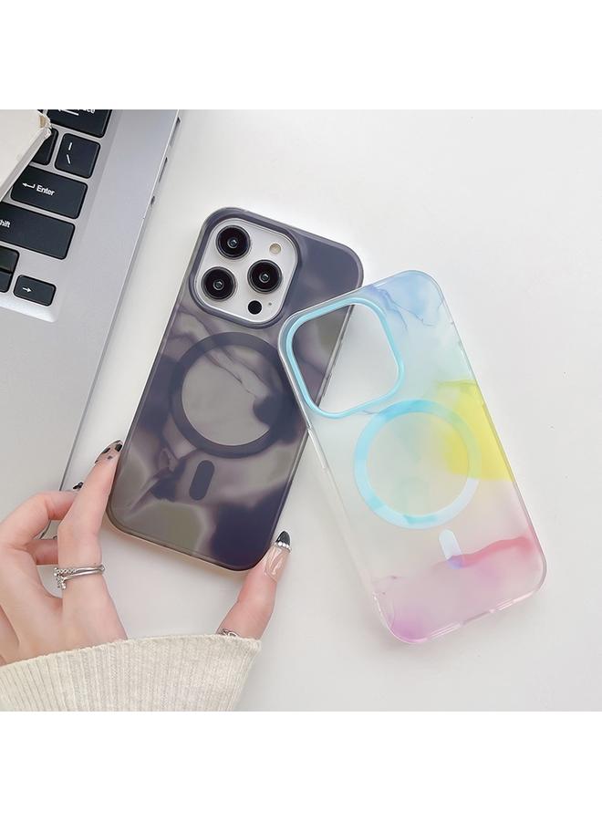 اس-توب جراب هاتف ماج سيف بألوان مائية لهاتف آيفون 14 بلس - Image 3