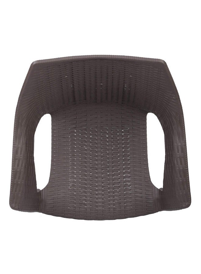 HomiQ كرسي هومي كيو كامبريدج الثقيل من البلاستيك للاستخدام الداخلي والخارجي | اللون: ونج; مجموعة من 2 كرسي - Image 5