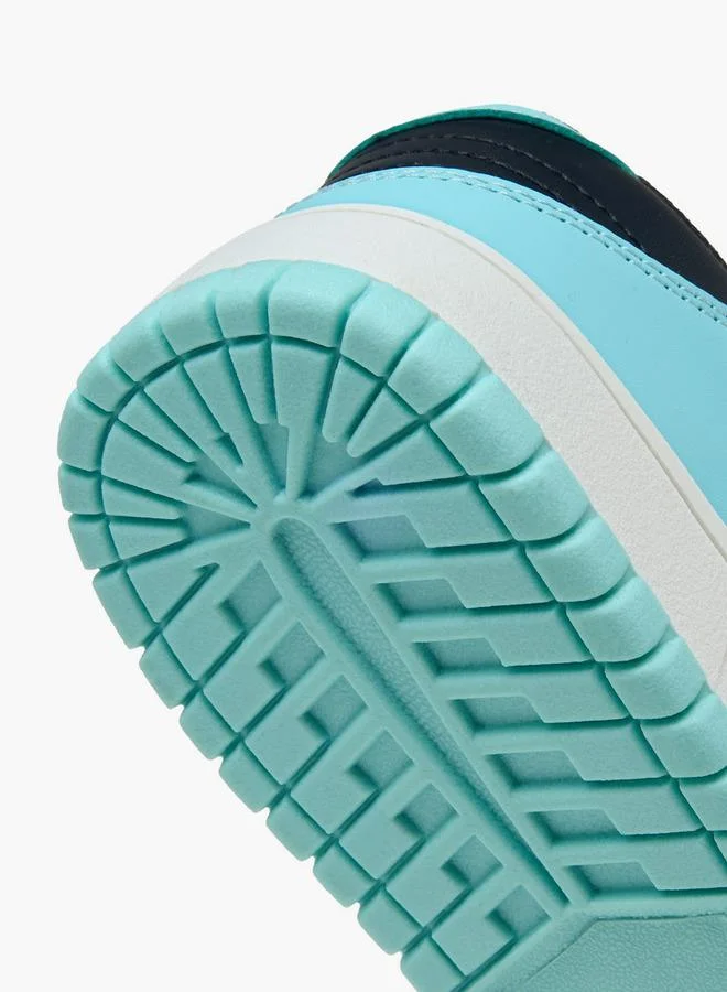 Oaklan by Shoexpress BLUE Womens Textured Lace-Up Sneakers for Women | Best Price UAE