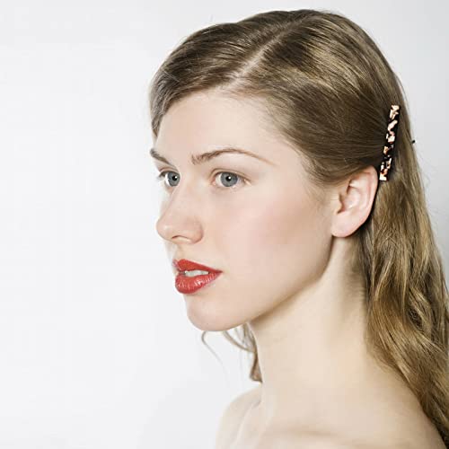 Cobahom Tortoise Shell Leopard Duckbill Barrettes and Acrylic Hair Clips for Women - 12 Pcs for Styling Thin and Thick Hair - Image 2