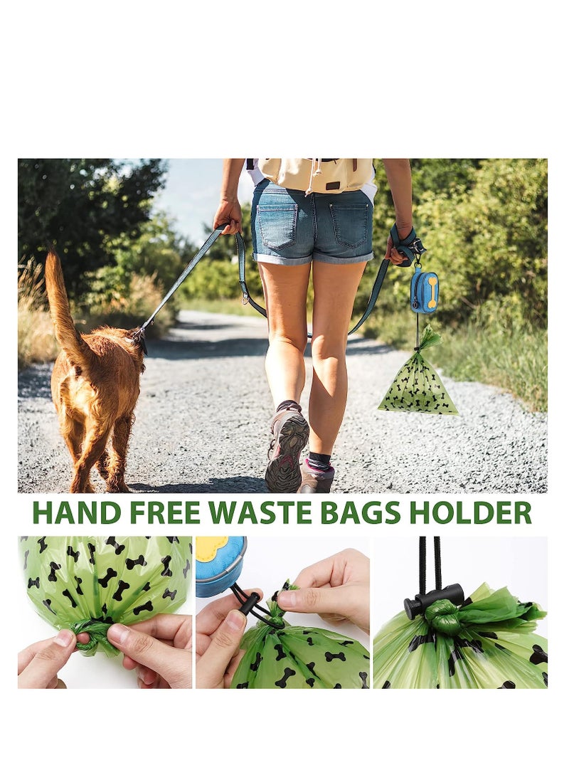 Generic - Dog Bags Leak Proof and Extra Thick Waste Bags With Dog Bag Dispenser Fits Any Dog Leash 15 Counts 9 Rolls Lavender Scented Doggie Bags and 1 Bag Holder - Image 1