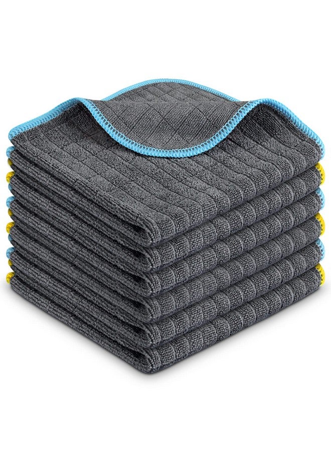 Airlab Microfiber Cleaning Cloth for Household Dust Rags for Cleaning All-Purpose Towels Streak Free Kitchen Dishes Reusable Pack of 6, 12" x 12" - Image 1