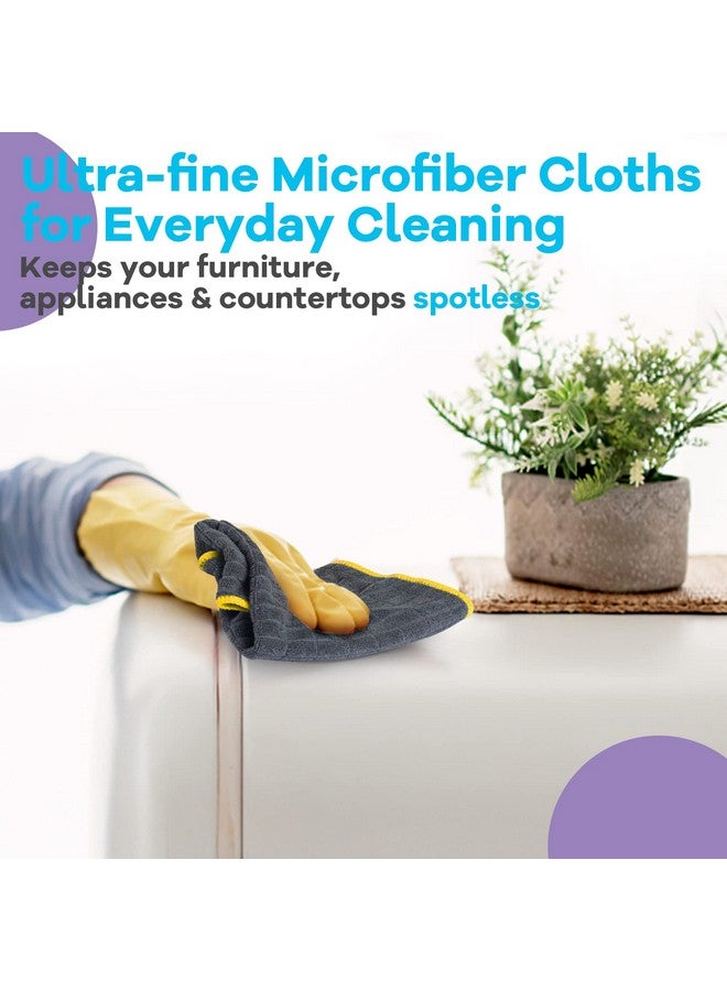 Airlab Microfiber Cleaning Cloth for Household Dust Rags for Cleaning All-Purpose Towels Streak Free Kitchen Dishes Reusable Pack of 6, 12" x 12" - Image 5