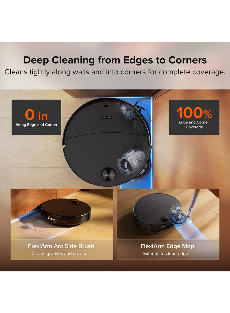 roborock 2026 New Saros 20 Neo Robot Vacuum and Mop, 36000 Pa Suction 300+ Obstacle Avoidance, 3.46 in Double-Layer Threshold, Zero-Tangling, Corner to Edge Cleaning, 212°F Mop Self-Cleaning - Image 3