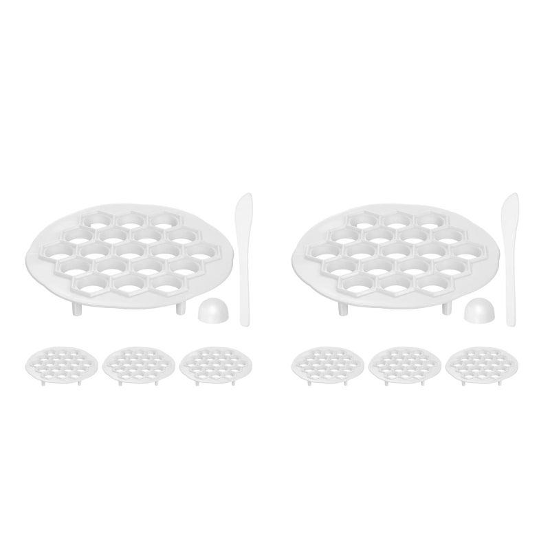 8 Sets Russian Ravioli Maker Dumpling Maker Press Kitchen Tool For Chinese Dumplings Pierogi Ravioli Dough Press For Family Gatherings - Image 1