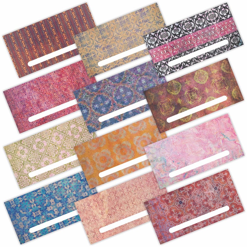 PARTH IMPEX 120 Pack Gift Envelopes for Cash - 3.5" x 7" Vintage Rustic Design - Decorative Fancy Colorful Money Saving Holder Card for Shagun Christmas Birthday Baby Shower Wedding Graduation - Image 1