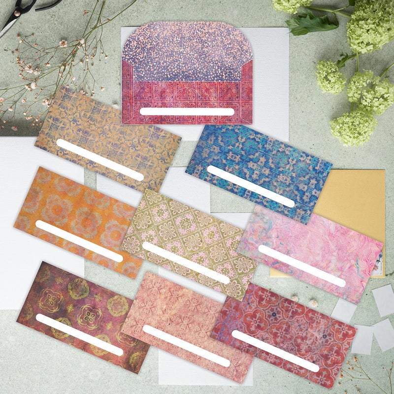 PARTH IMPEX 120 Pack Gift Envelopes for Cash - 3.5" x 7" Vintage Rustic Design - Decorative Fancy Colorful Money Saving Holder Card for Shagun Christmas Birthday Baby Shower Wedding Graduation - Image 4