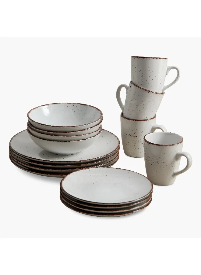 Home Box Eleganza 16-Piece Stoneware Dinner Set