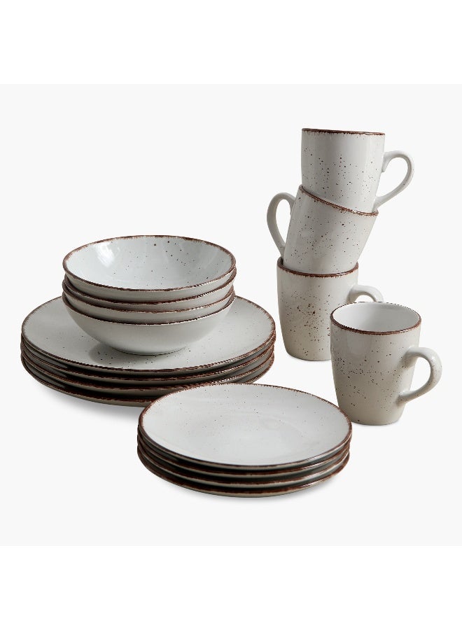 Eleganza 16-Piece Stoneware Dinner Set