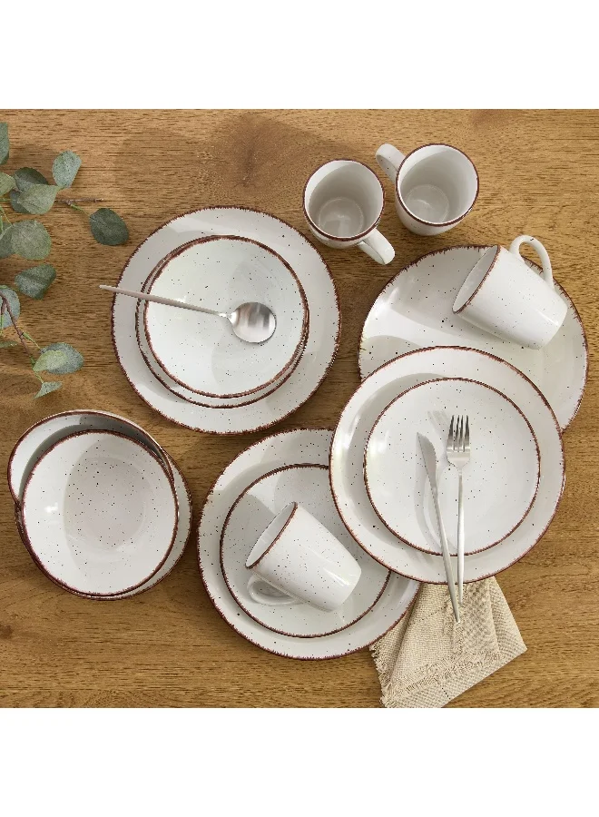 Home Box Eleganza 16-Piece Stoneware Dinner Set