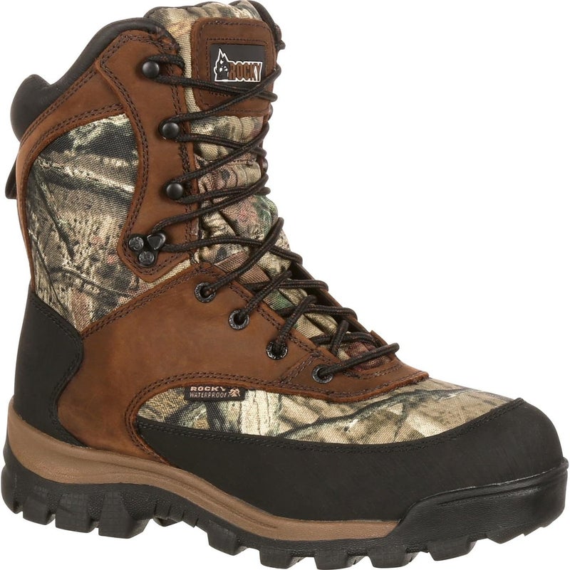 Rocky Core Waterproof 800G Insulated Outdoor Boot, Brown And Mossy Oak Brk Up Inf, Size 10.5(ME) - Image 5