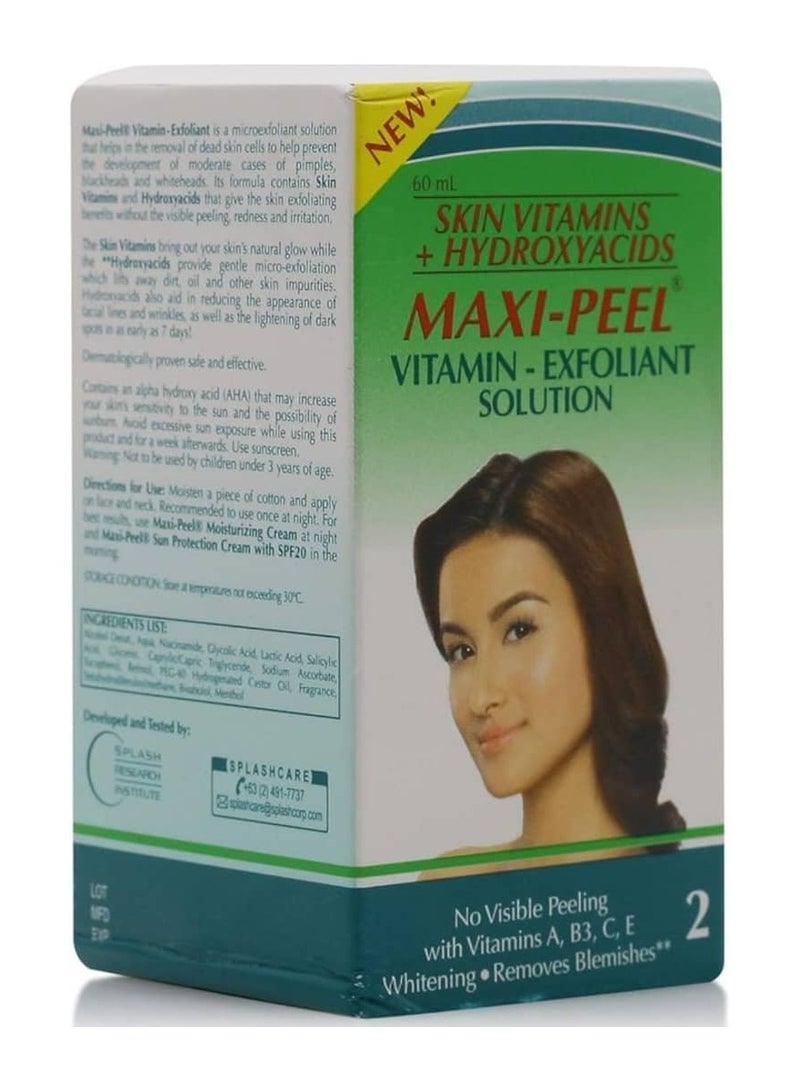 ماكسي محلول مقشر رقم 2-60 من ماكسي بيل - سعة 60 مل، للجنسين