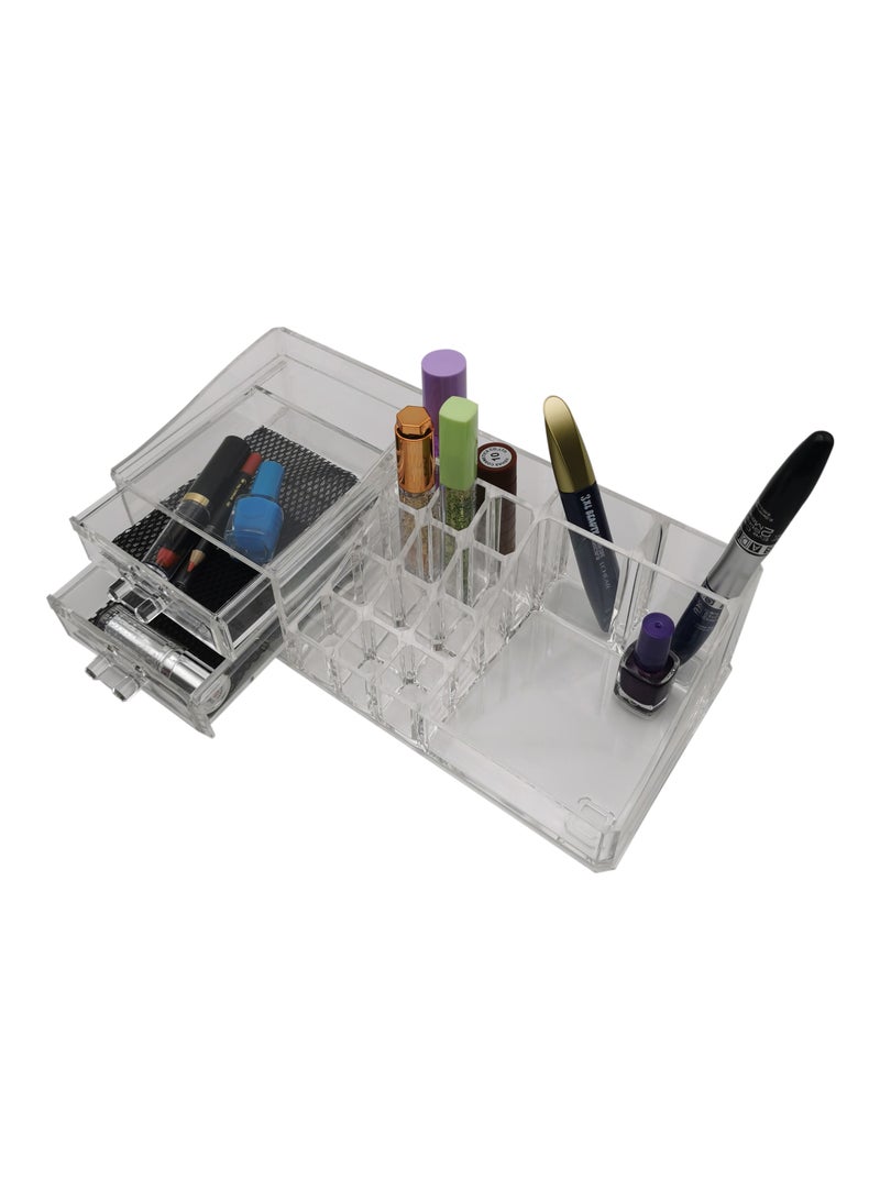 Clear Elegance: Premium Acrylic Cosmetic Makeup Organizer - Image 1