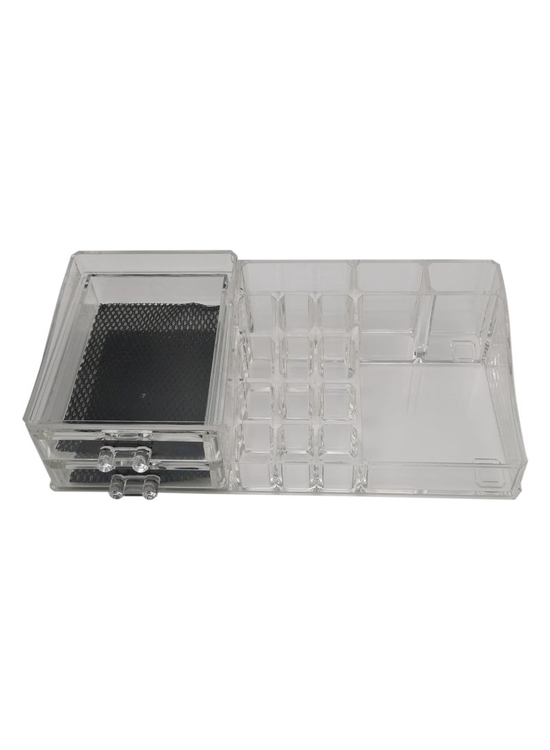 Clear Elegance: Premium Acrylic Cosmetic Makeup Organizer - Image 2