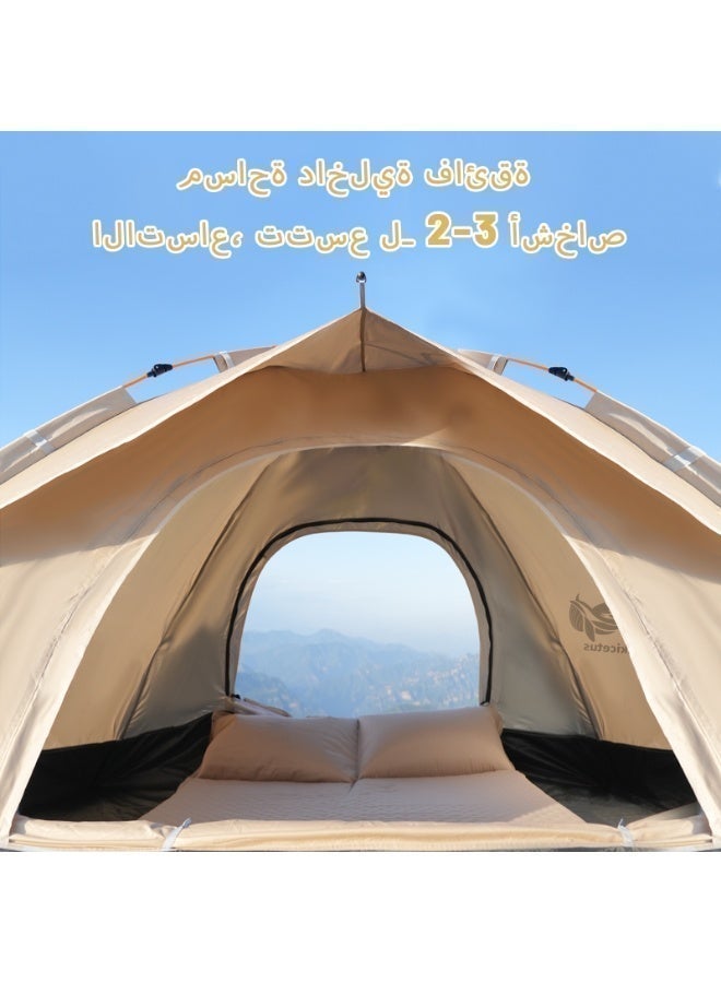 باكي الحوت خيمة الكامبينج، خيمة عائلية ماءومة ومضادة للرياح بتركيب سهل، خيمة آلة محمولة للكامبينج الخارجي والسفر والرحلات пешком، خيما منبثقة بسهولة للكامبينج - Image 5