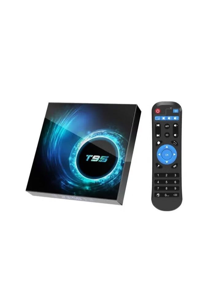 T95 4GB 128GB Android 10.0 5G DualWI FI TV Box ( No TV channels Included In the box )