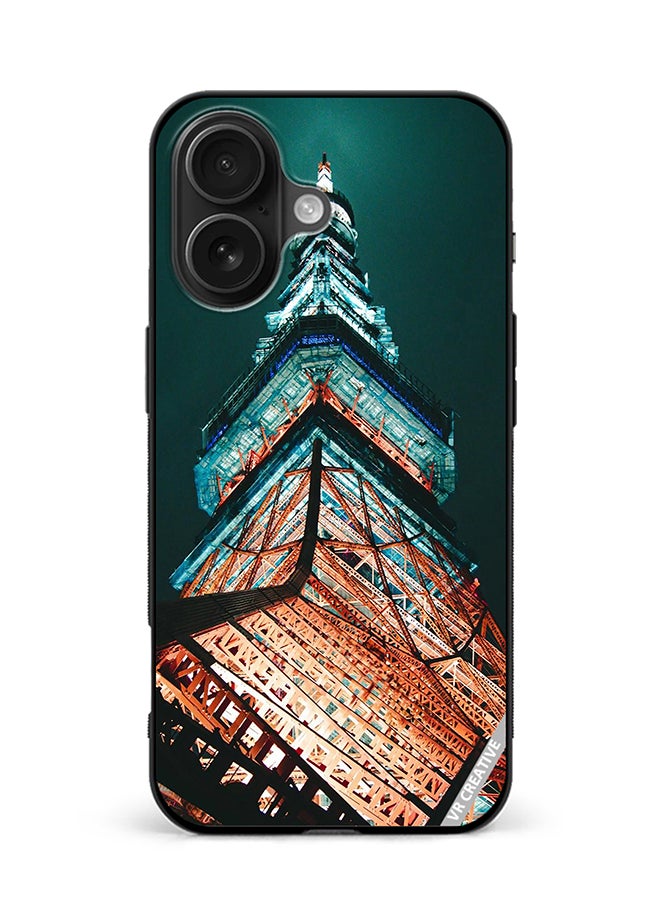 VR CREATIVE Protective Case Cover For Apple iPhone 16 Tokyo Tower Design Multicolour