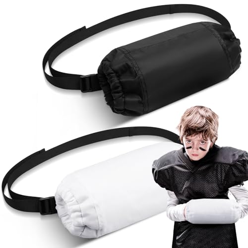 Cozypower 2 Pcs Football Hand Warmers Pouch Hand Muff Sports Pouch with Zipped Pocket and Adjustable Waist Strap Youth Kids Size Sports Warmer for Football Baseball - Image 1