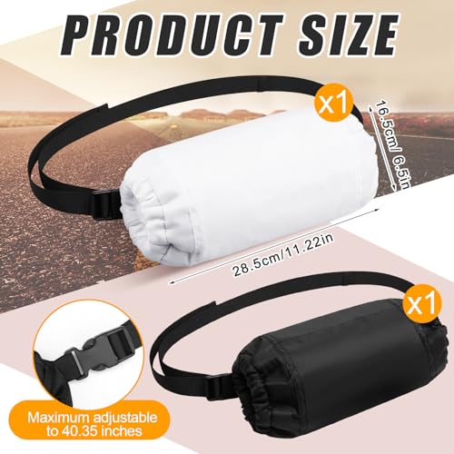 Cozypower 2 Pcs Football Hand Warmers Pouch Hand Muff Sports Pouch with Zipped Pocket and Adjustable Waist Strap Youth Kids Size Sports Warmer for Football Baseball - Image 3