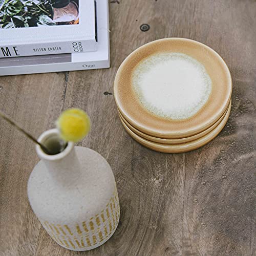 Main + Mesa Stoneware Reactive Glaze Coasters, Set of 4 - Image 2