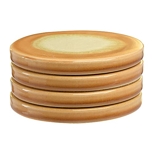 Main + Mesa Stoneware Reactive Glaze Coasters, Set of 4 - Image 5