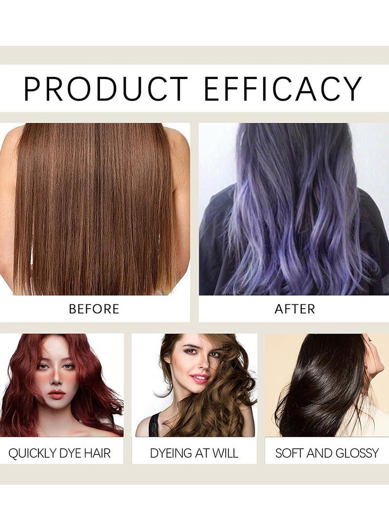 POLAR Hair Dye Shampoo, Natural Hair Color Shampoo For Gray Hair Coverage, Haircare Suitable For Women  Men 200ml (Light Brown) - Image 4