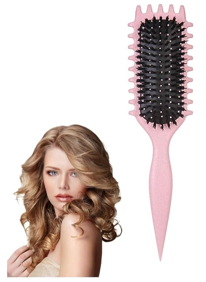Showday - Defining Brush Hairbrush, for Combing and Shaping Men's and Women's (Pink) - Image 1