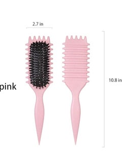 Showday Defining Brush Hairbrush, for Combing and Shaping Men's and Women's (Pink)  - Image 3