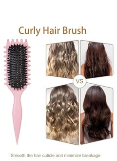 Showday Defining Brush Hairbrush, for Combing and Shaping Men's and Women's (Pink)  - Image 5