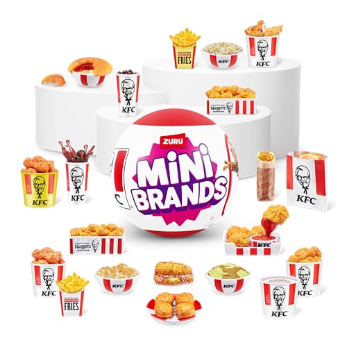 Mini Brands KFC® Series 1 Mystery Capsule by ZURU Real Miniature KFC® Brand Collectible Toy, Capsules of 5 Mystery Miniature KFC® for Girls, Teens, Adults and Collectors - Image 3