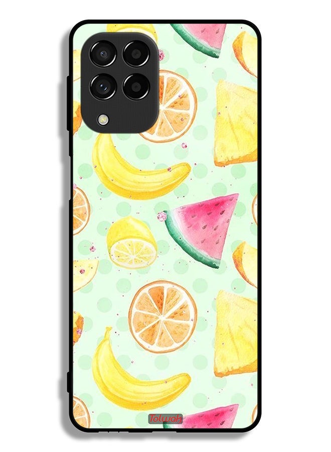 Tolwak Samsung Galaxy M53 Protective Case Cover Fruits Watercolor Art - Image 1