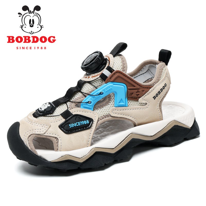 Babudou Sandals Breathable Soft Soled Children'S Baotou Sandals Medium And Large Children'S Anti-Collision And Anti-Slip Beach Shoes - Image 1