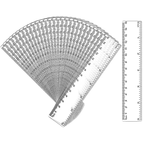 Spakon 32 Pack 6 Inch Mini Rulers Bulk Plastic Small Rulers with Inches and Centimeters, Drafting Measuring Tool Set for Classroom Kids Student School Office Supplies(6 Inch,Clear) - Image 2