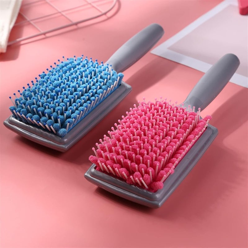 Cozron Cozron Hair Dryer Comb Brush Water Absorption Hair Comb Fast Drying Hair Paddle Towel Comb Cushion Hair Scalp Massage Non Stick Hair Styling Tool With Handle Pack of 1Multicolor - Image 2