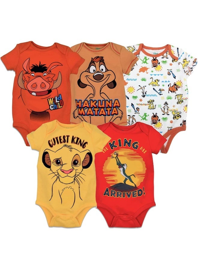 Disney Disney Baby 5 Pack Bodysuits  - Image 1