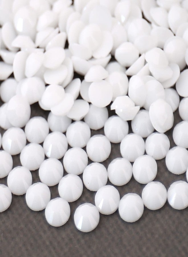 AUREHEN 10000PCs 2-6MM White Resin Flat Back Rhinestones, Round Non Hotfix Resin Rhinestones Nail Gems Stones with Tweezer & Picker Pen for Tumblers Nail Art & DIY Decoration - Image 4
