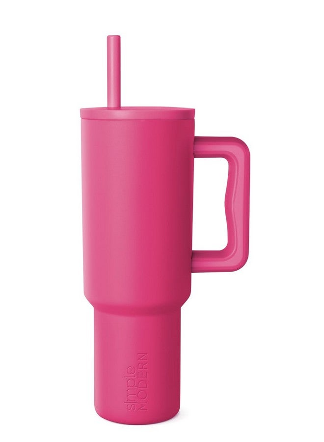 Simple Modern Simple Modern 40 oz Tumbler with Handle and Straw Lid | Leak-Proof Insulated Stainless Steel Water Bottle Travel Mug Cupholder Use | Gifts for Women Men Him Her | Trek Signature | Berry - Image 1
