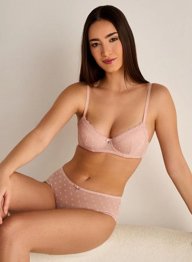 Aadaraya  Embroidered Underwired Bra for Women | Best Price UAE