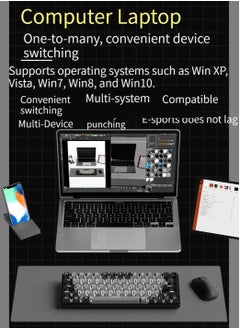 M MIAOYAN 63-key hybrid light pluggable blue axis computer game mechanical keyboard  - Image 5