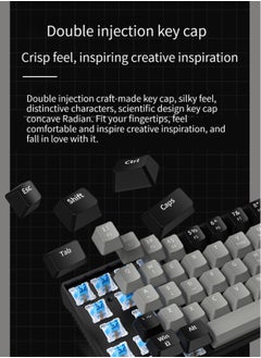 M MIAOYAN 63-key hybrid light pluggable blue axis computer game mechanical keyboard  - Image 2